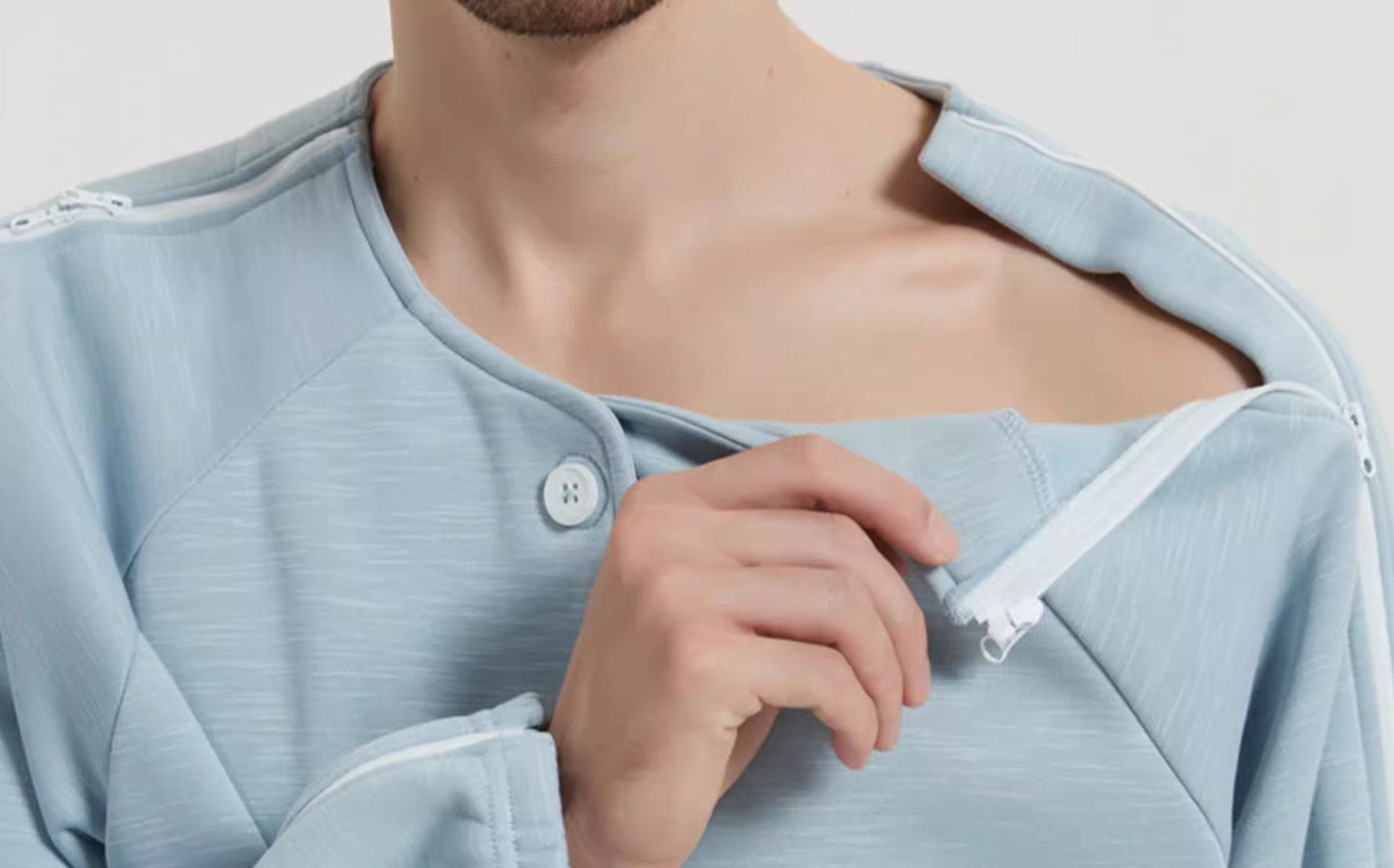 Pyjama Médical à Ouverture Complète