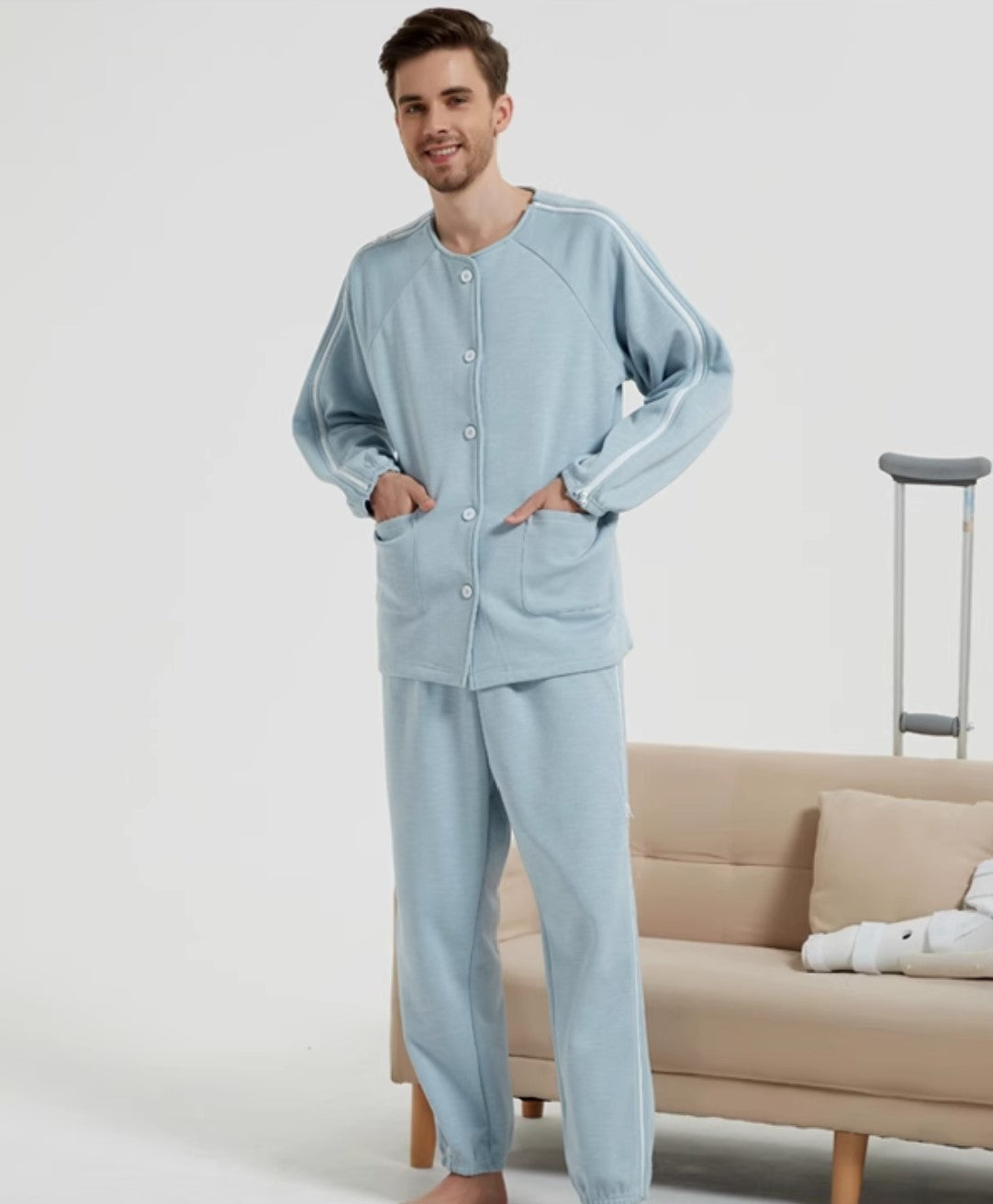 Pyjama Médical à Ouverture Complète