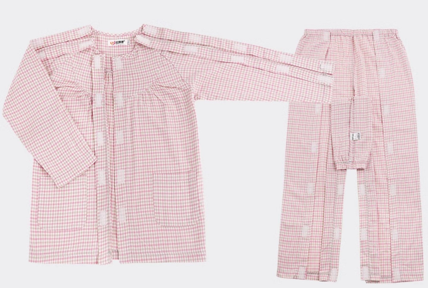 Pyjama médical Motif Carré (Unisexe)